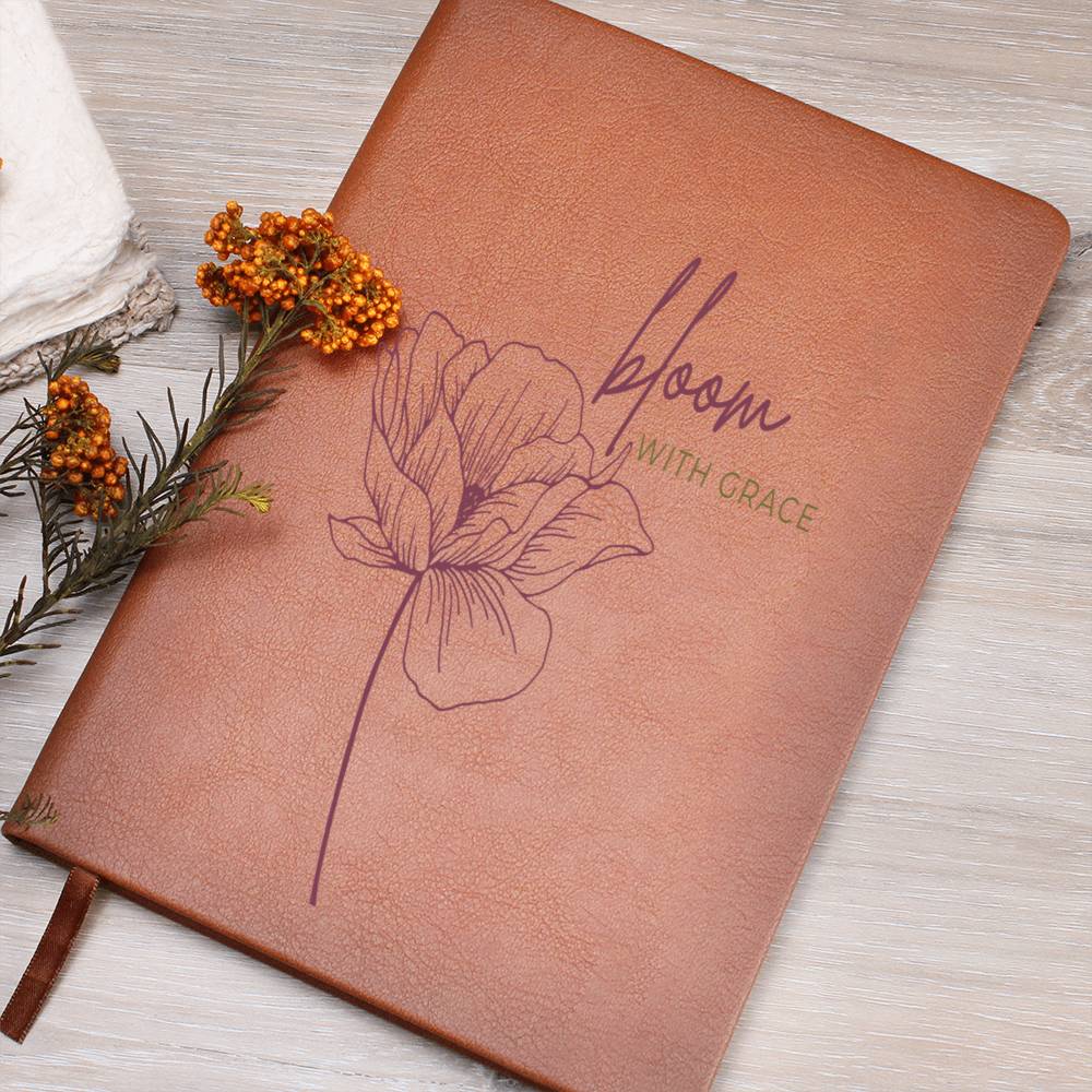 Bloom with Grace Vegan Leather Journal