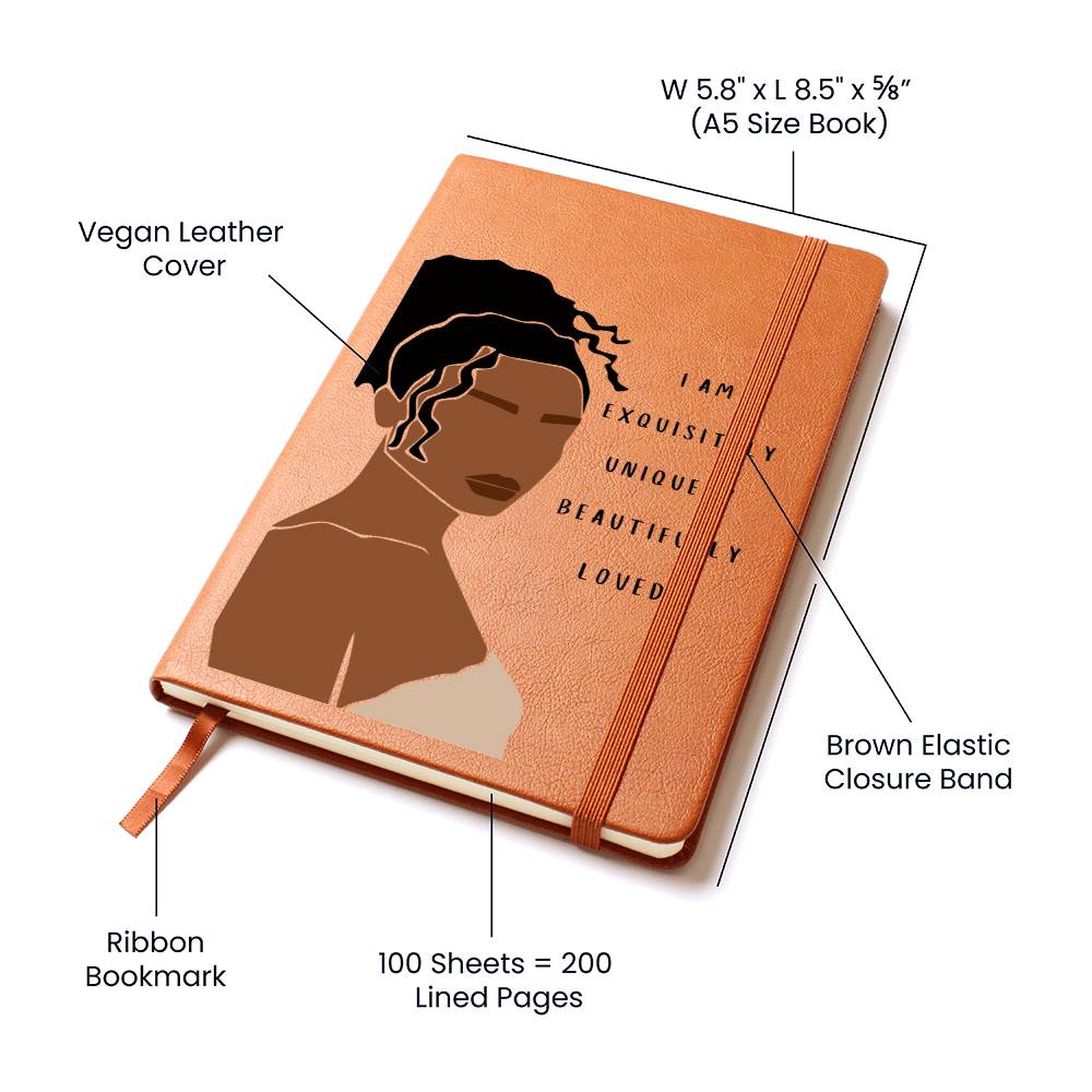 Exquisitely Loved Vegan Leather Journal