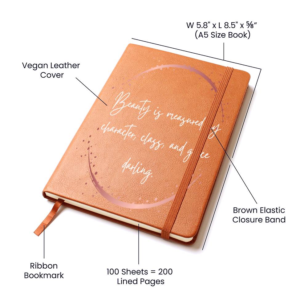 Measure of Beauty Vegan Leather Journal