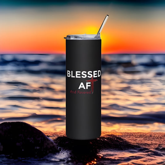 Blessed And Favored Stainless Steel Tumbler