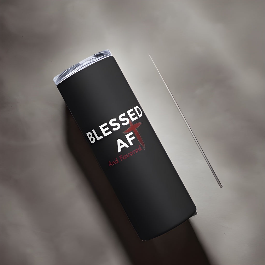 Blessed And Favored Stainless Steel Tumbler