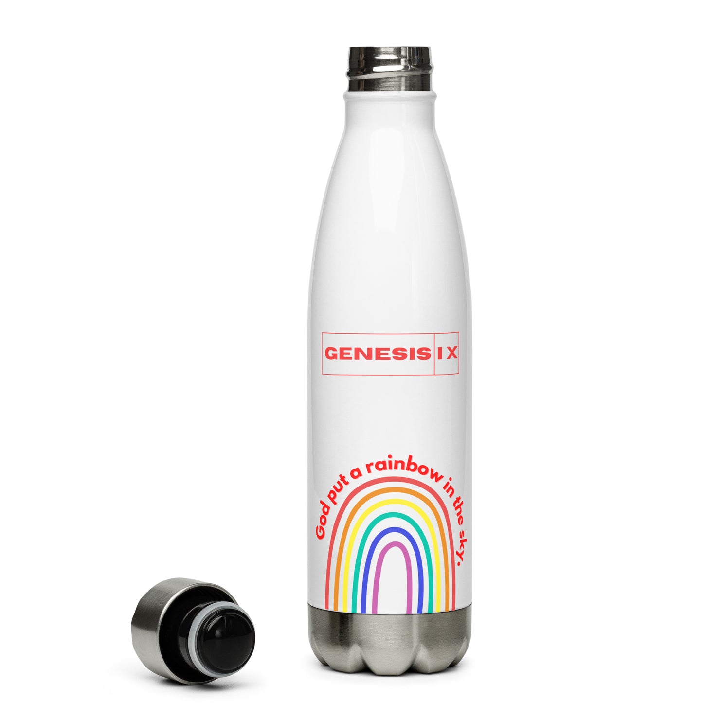 Rainbow in the Sky Stainless Steel Water Bottle