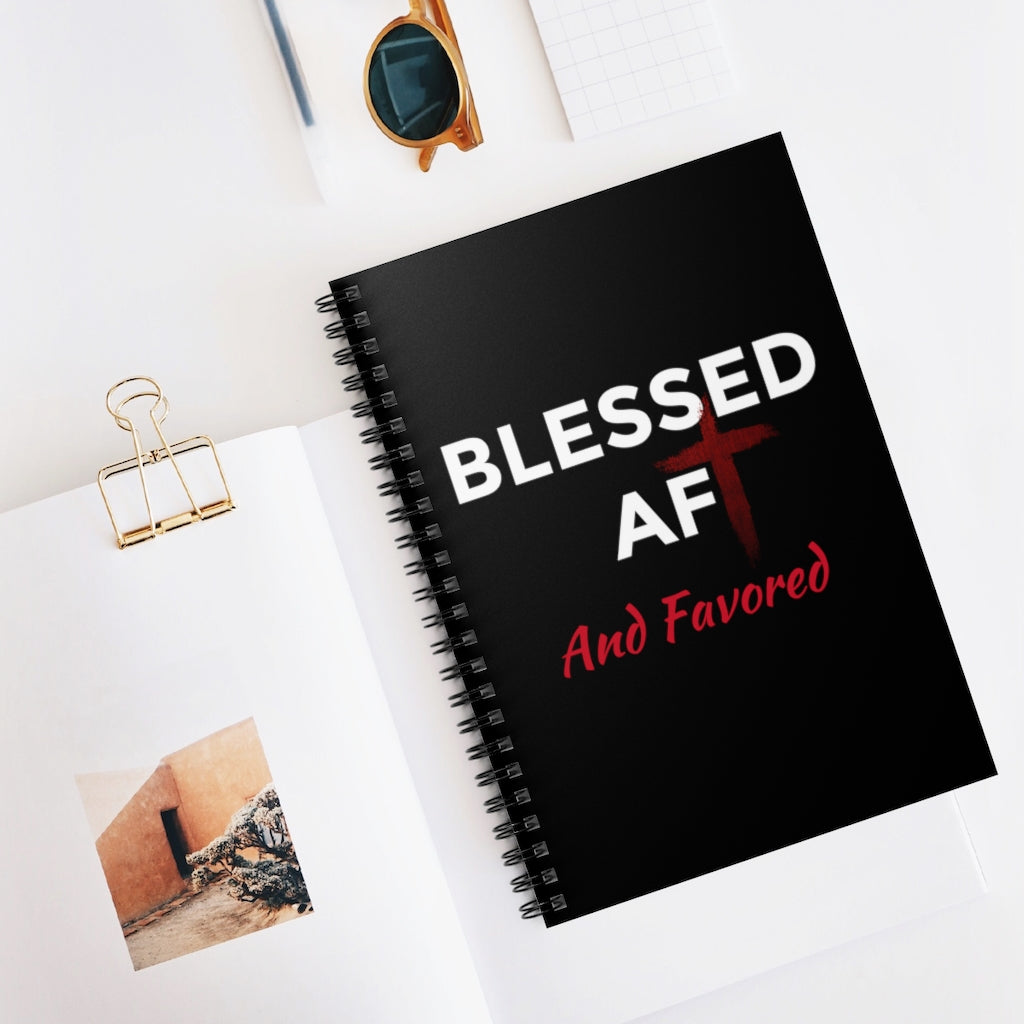 Blessed AF Spiral Notebook